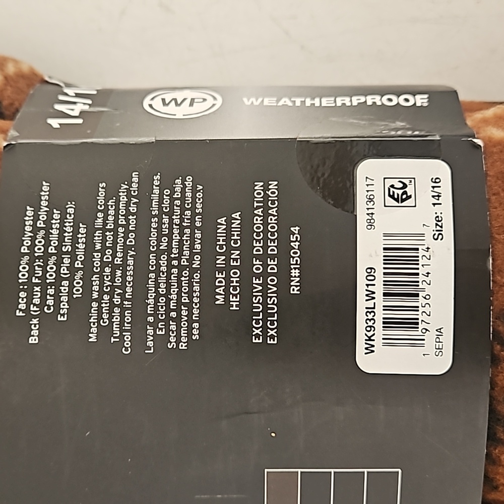 Sepia - Weatherproof Youth Boy's Sherpa Lined Fleece Long Sleeve Button Up Shirt - Picture 7 of 8